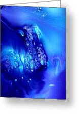 Blue abstract art Dancing Crystals by KREDART Painting by Serg Wiaderny ...