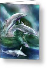 Dance Of The Dolphins Mixed Media by Carol Cavalaris - Fine Art America