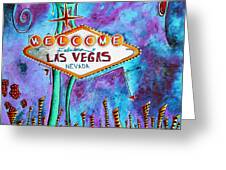 Iconic Las Vegas Welcome Sign PoP Art Original Painting by Megan