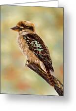 Kookaburra - Australian Bird Painting Greeting Card