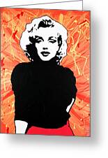 Marilyn Monroe - Red Drip Painting by Bob Baker - Fine Art America