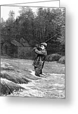 Salmon Fishing, 1885 Drawing by Granger - Pixels