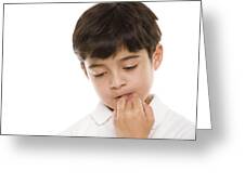 Boy Biting His Nails Photograph by