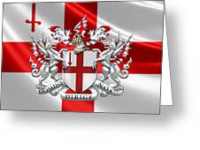 City of London - Coat of Arms over Flag Photograph by Serge Averbukh -  Mobile Prints