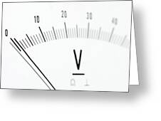 Detail of an analog voltmeter, pointer scale #4 Photograph by Stefan Rotter  - Pixels