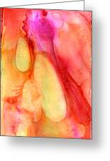 Abstract Painting - In The Beginning Greeting Card by Michelle Wrighton