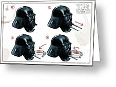 Darth Vader Tea Drinking Star Wars Digital Art by Martin Davey
