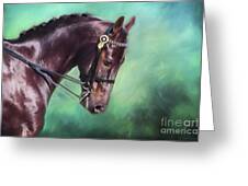 Dressage Dreams Greeting Card by Michelle Wrighton