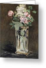 Flowers In A Crystal Vase, 1882 Painting by Edouard Manet - Fine 