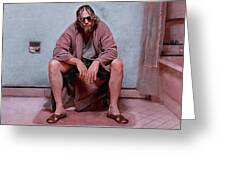 There's A Beverage Here - The Big Lebowski Bath Towel by Joseph