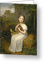 Portrait Countess Louise Bose as a Child Puzzle by August von der Embde - Pixels