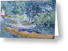 Rowing Boats on the Banks of the Oise, 1890 Painting by Vincent 