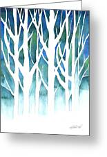 Winter Silhouette Painting by Kristen Fox | Fine Art America