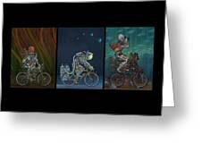 Bikestronaut Triptych iPhone 13 Case by EvanArt - Evan Miller - EvanArt - Evan  Miller - Artist Website