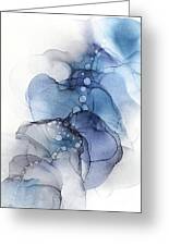Blue Petal Dots Whispy Abstract Painting Painting by Alissa Beth ...
