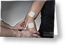 Physical Therapy With Tens Machine #28 by Microgen Images/science Photo  Library