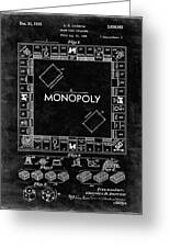 Pp131- Black Grunge Monopoly Patent Poster by Cole Borders