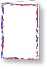 Red White Blue Ribbon Border Digital Art by Bigalbaloo Stock - Fine Art  America