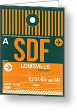 SDF Louisville Luggage Tag II Metal Print by Naxart Studio - Fine