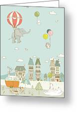 Sweet animals having fun cute and whimsical art for kids Drawing by ...