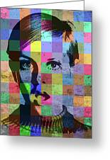 Twiggy Patchwork Portrait Mixed Media by Design Turnpike - Fine Art America