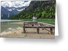 Yachthafen Plansee Greeting Card