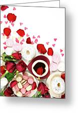 Red roses, petals, lollipops and chocolates creative composition layout.  iPhone Case by Milleflore Images - Fine Art America