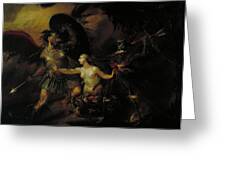 Satan, Sin and Death, Scene from Miltons Paradise Lost, William Hogarth  1735 Leggings by ARTORAMA SHOP