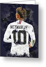 Neymar Neymar Da Silva Santos Junior Neymar Junior Barcelona Brasilien  Olympia Neymar #5 T-Shirt by Leith Huber - Pixels