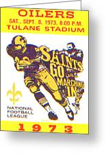 1973 Press Photo New Orleans Saints - Close Up View of Saints