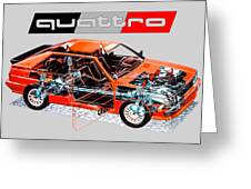 Audi Sport Quattro RS 001. Cutaway automotive art #4 Sticker by Vladyslav  Shapovalenko - Pixels
