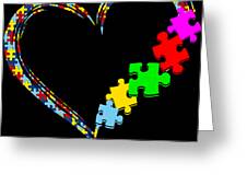 Puzzle Piece: Fight Autism Support Card