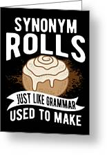 Mens Synonym Rolls Just Like Grammar Used To Make T Shirt Funny Cinnamon  Roll Joke Graphic Tee For Guys (Heather Red) - XXL Graphic Tees 
