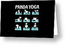 Funny Panda yoga postures Sticker by Norman W - Fine Art America