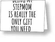 Ogeby Funny Mothers Day Gifts for Stepmom, Lovely Mother's Day Card Gift  from Step Daughter Son, Thank You for Being Mine