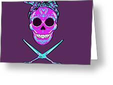 Hairdresser Sugar Skull Hair Stylist Scissors Gift Funny Sticker by Leandro  Meena - Fine Art America