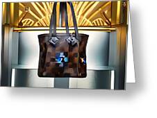 Louis Vuitton Tote Bag in Front of Art Deco Display Window Onesie