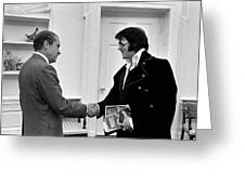 Colorized Photo Poster 6 Sizes! Elvis Presley & Richard Nixon at White House 