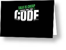 Programmer Gift Talk is cheap show me the code Poster by Tobias