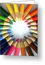 Rainbow Colored Pencils Forming a Circle on White Background Photograph by  Ocean Breeze - Pixels