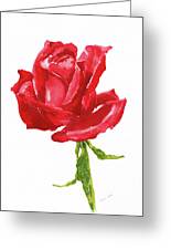 Red rose watercolor painting Painting by Karen Kaspar - Fine Art America