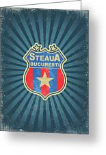 Soccer League Metal Art FC Steaua Bucuresti Greeting Card