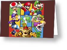 Super Mario Group Shot Framed In Brick Jigsaw Puzzle by Radak Roark - Pixels