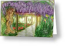 The Old Mission Wisteria Mixed Media by John Paul Stanley - Pixels