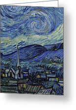 The Starry Night, Detail No.6 Painting by Vincent van Gogh | Fine ...