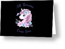 Unicorn Gifts for Girls - All Dreams Come True Digital Art by Caterina  Christakos - Pixels