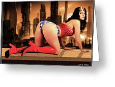 Wonder Woman Ledge Pose Photograph by Jon Volden - Pixels