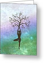Yoga Tree Pose Balancing Asana Digital Art by Blue Press - Fine