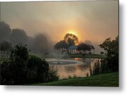 Foggy Sunrise Metal Print by Richard DeYoung