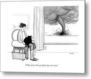 Pickles If You Do Not Get Off My Lap We Are Toast Metal Print